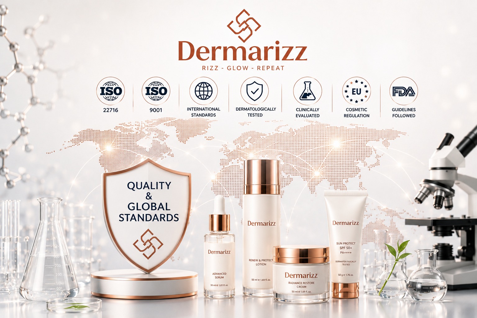 DERMARIZZ Quality and Global Standards